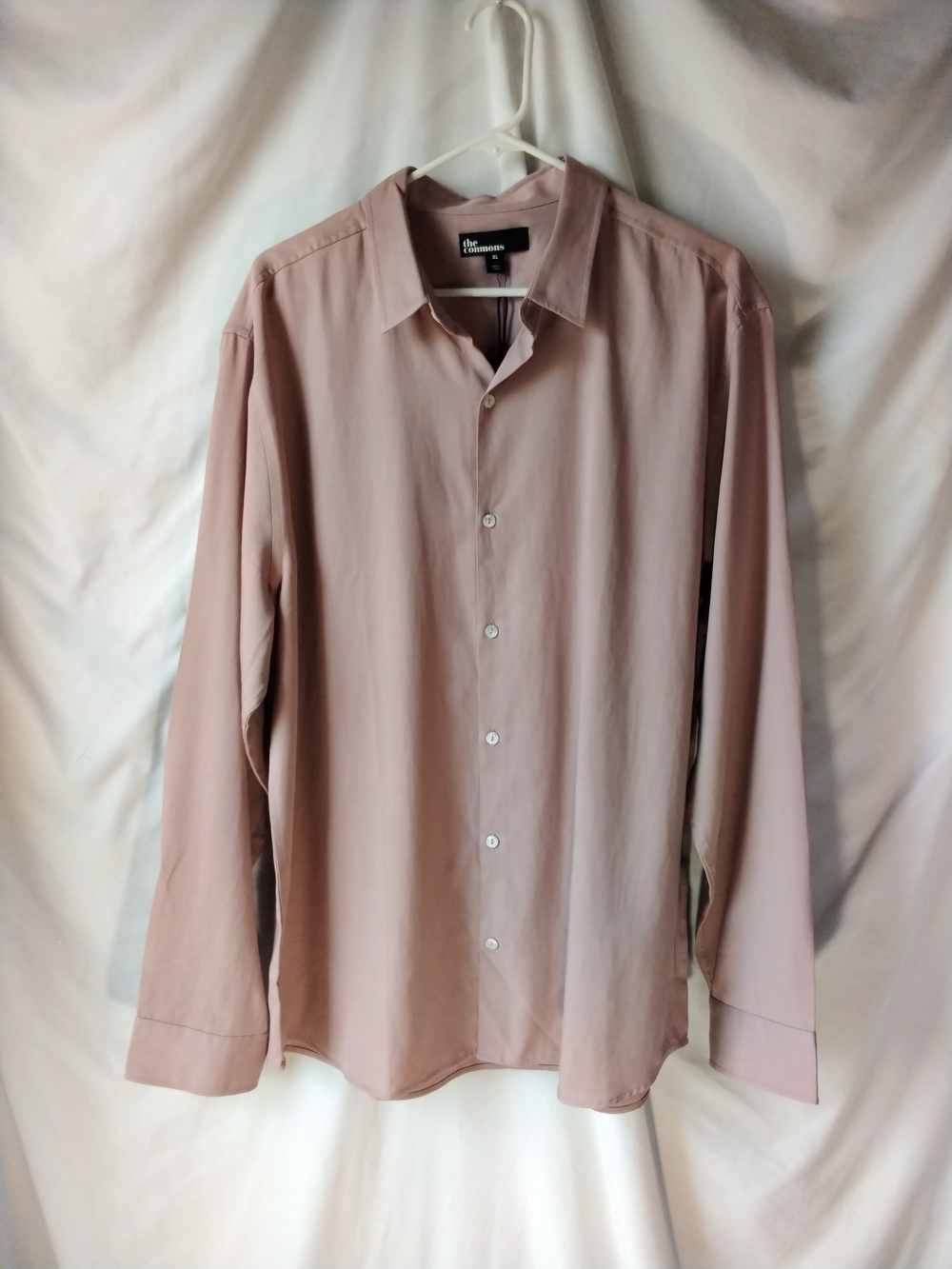 The Commons Men’s Dusty Rose Button-Up Shirt